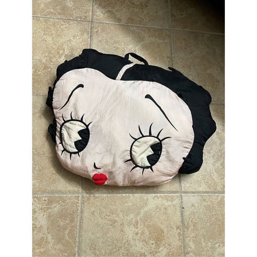 Rare Vintage Betty Boop Cartoon Throw Pillow Or Wall Hanging Play By Play Toys
